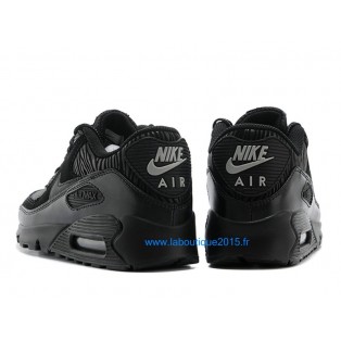 Nike Air Max 90 Premium Chaussures Nike Nouvelle Pour Homme Noir/Gris/Blanc