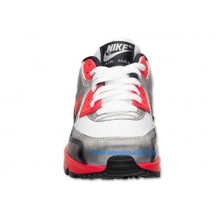 Nike Air Max 90 Premium Chaussures Nike Nouvelle Pour Homme Rouge/Noir/Blanc