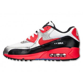 Nike Air Max 90 Premium Chaussures Nike Nouvelle Pour Homme Rouge/Noir/Blanc