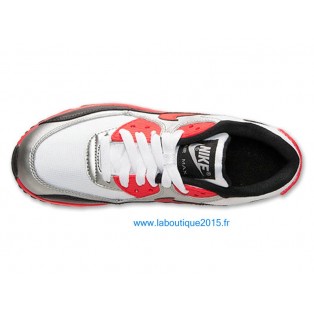 Nike Air Max 90 Premium Chaussures Nike Nouvelle Pour Homme Rouge/Noir/Blanc