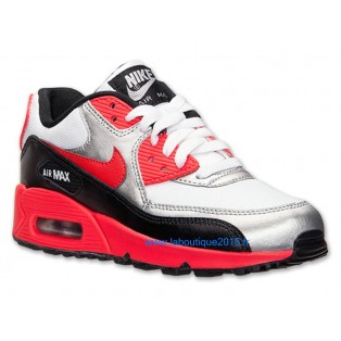 Nike Air Max 90 Premium Chaussures Nike Nouvelle Pour Homme Rouge/Noir/Blanc
