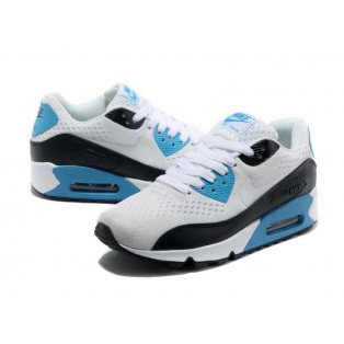 Nike Air Max 90 Premium EM Chaussures Pour Femme Blanc/Noir/Bleu