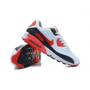 Nike Air Max 90 Premium EM Chaussures Pour Homme Blanc Noir Rouge 624212-106
