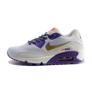 Nike Air Max 90 Premium EM GS Chaussures Pour Femme Blanc/Purpre