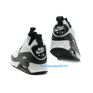 Nike Air Max 90 SneakerBoot Chaussures Nouvelle Pour Homme Blanc Noir 616314-ID3