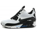 Nike Air Max 90 SneakerBoot Chaussures Nouvelle Pour Homme Blanc Noir 616314-ID3