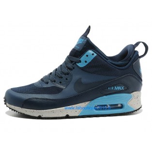 Nike Air Max 90 SneakerBoot Chaussures Nouvelle Pour Homme Bleu 616314-003