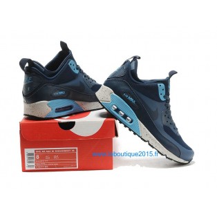 Nike Air Max 90 SneakerBoot Chaussures Nouvelle Pour Homme Bleu 616314-003