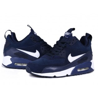 Nike Air Max 90 SneakerBoot Chaussures Nouvelle Pour Homme Bleu/Blanc