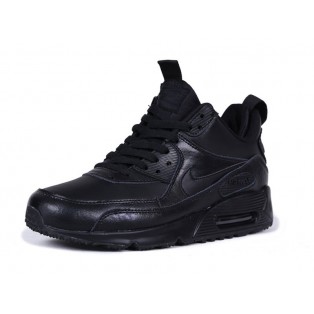 Nike Air Max 90 SneakerBoot Chaussures Nouvelle Pour Homme Noir