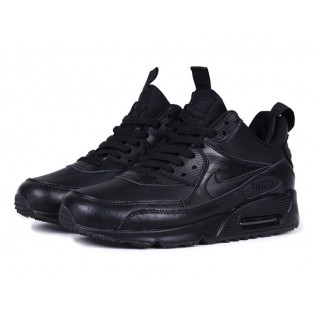 Nike Air Max 90 SneakerBoot Chaussures Nouvelle Pour Homme Noir