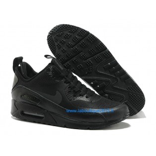 Nike Air Max 90 SneakerBoot Chaussures Nouvelle Pour Homme Noir 616314-002D