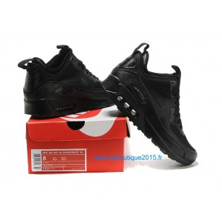 Nike Air Max 90 SneakerBoot Chaussures Nouvelle Pour Homme Noir 616314-002D