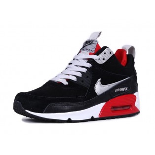 Nike Air Max 90 SneakerBoot Chaussures Nouvelle Pour Homme Noir/Blanc