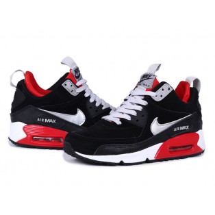 Nike Air Max 90 SneakerBoot Chaussures Nouvelle Pour Homme Noir/Blanc