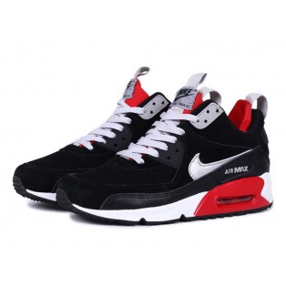 Nike Air Max 90 SneakerBoot Chaussures Nouvelle Pour Homme Noir/Blanc