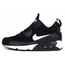 Nike Air Max 90 SneakerBoot Chaussures Nouvelle Pour Homme Noir Blanc