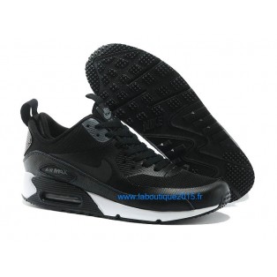 Nike Air Max 90 SneakerBoot Chaussures Nouvelle Pour Homme Noir/Blanc