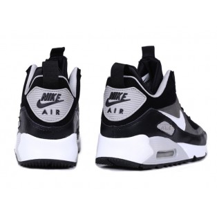 Nike Air Max 90 SneakerBoot Chaussures Nouvelle Pour Homme Noir Gris/Blanc