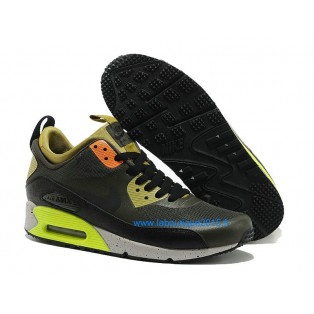 Nike Air Max 90 SneakerBoot Chaussures Nouvelle Pour Homme Olive 616314-007
