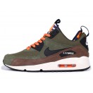 Nike Air Max 90 SneakerBoot Chaussures Nouvelle Pour Homme Olive Blanc/Noir