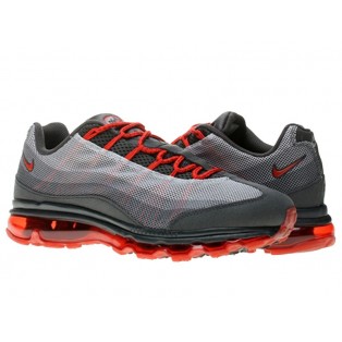 Nike Air Max 95 Dynamic Flywire Chaussures Officiel Nike pour Homme Gris/Rouge