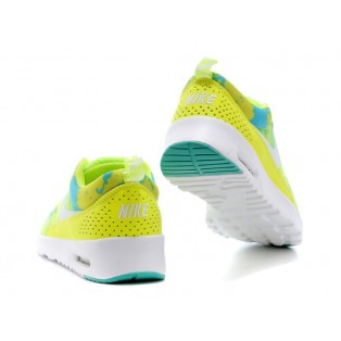 Nike Air Max Thea Print GS Chaussures Pour Femme Blanc/Jaune 599409-ID1