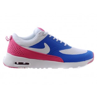 Nike Air Max Thea Print GS Chaussures Pour Femme Blanc/Rose/Bleu 616723-ID1