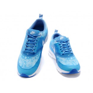 Nike Air Max Thea Print GS Chaussures Pour Femme Bleu/Blanc 599409-ID2