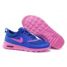 Nike Air Max Thea Print GS Chaussures Pour Femme Bleu/Rose 599409-ID9