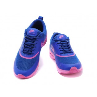 Nike Air Max Thea Print GS Chaussures Pour Femme Bleu/Rose 599409-ID9