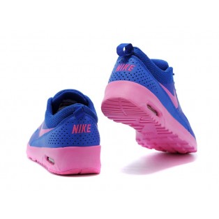 Nike Air Max Thea Print GS Chaussures Pour Femme Bleu/Rose 599409-ID9