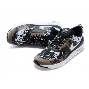 Nike Air Max Thea Print GS Chaussures Pour Femme Noir/Blanc 599409-011