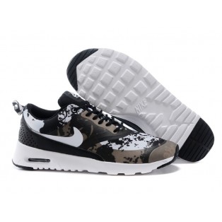 Nike Air Max Thea Print GS Chaussures Pour Femme Noir/Blanc 599409-011