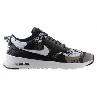 Nike Air Max Thea Print GS Chaussures Pour Femme Noir/Blanc 599409-011