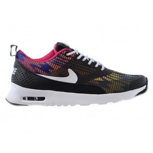 Nike Air Max Thea Print GS Chaussures Pour Femme Noir/Blanc/Rose 599409-ID8
