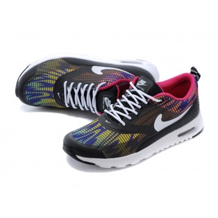 Nike Air Max Thea Print GS Chaussures Pour Femme Noir/Blanc/Rose 599409-ID8