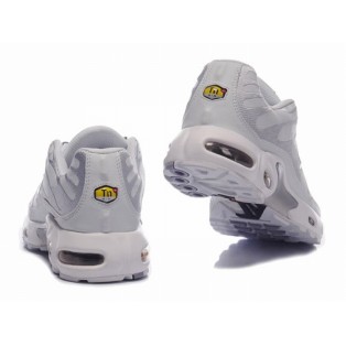 Nike Air Max Tn Plus/Tuned 1 Gs Chaussures Pour Femme Blanc/Argent