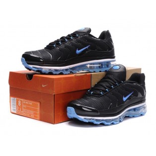 Nike Air Max Tn Requin Tuned +2009 - Chaussures Officiel Nike Tn pour Homme Noir/Bleu 378037-ID6