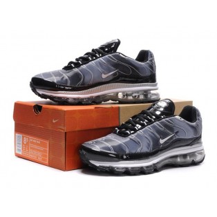 Nike Air Max Tn Requin Tuned +2009 - Chaussures Officiel TN pour Homme Argent/Nio