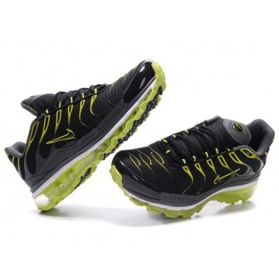 Nike Air Max Tn Requin Tuned +2009 - Chaussures Tn 2014 pour Homme Noir/Vert 378037-ID6