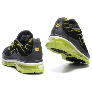 Nike Air Max Tn Requin Tuned +2009 - Chaussures Tn 2014 pour Homme Noir/Vert 378037-ID6