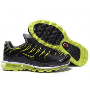 Nike Air Max Tn Requin Tuned +2009 - Chaussures Tn 2014 pour Homme Noir/Vert 378037-ID6