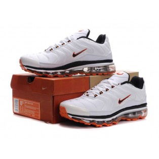 Nike Air Max Tn Requin Tuned +2009 - Chaussures Tn Store pour Homme Blanc/Orange