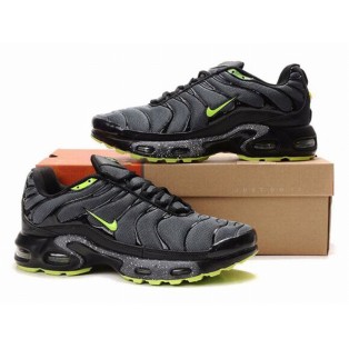 Nike Air Max Tn Requin/Tuned 1 2012 Chaussues Basket TN Pour Homme Gris/Vert