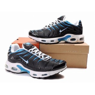 Nike Air Max Tn Requin/Tuned 1 2012 Chaussues Tn Requin Pour Homme Noir/Bleu