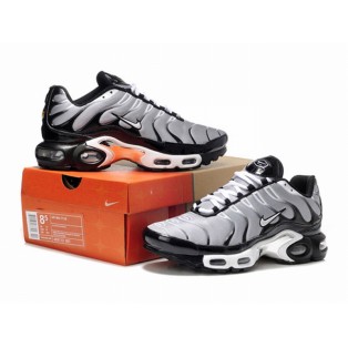 Nike Air Max Tn Requin/Tuned 1 2014 Chaussures Pour Homme Argent/Noir