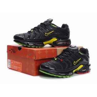 Nike Air Max Tn Requin/Tuned 1 CHaussures Nike TN 2013 Pour Homme NOir/Vert 604133-140A