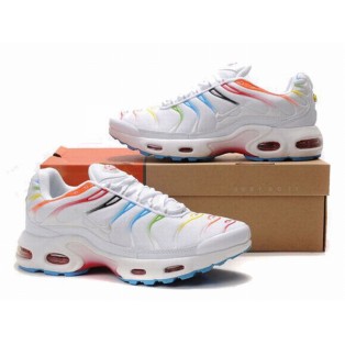 Nike Air Max Tn Requin/Tuned 1 chaussures pour homme Blanc/Blue/Orange 604133-130A