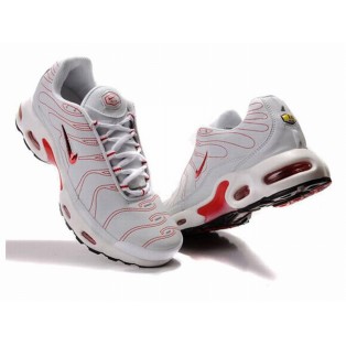 Nike Air Max Tn Requin/Tuned 1 Chaussures Pour Homme Blanc/Rouge 604133-332A